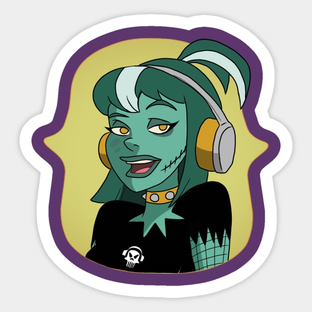 Carmella Creeper Sticker by AndrewKennethArt